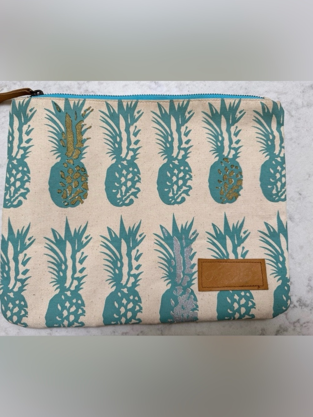Aloha Canvas Pineapple Pouch